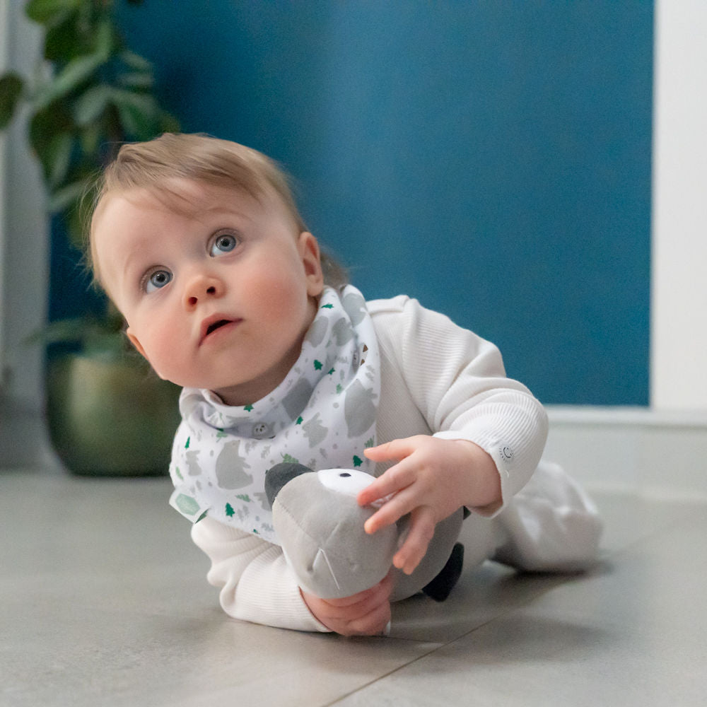 Winter Animals Print Bib