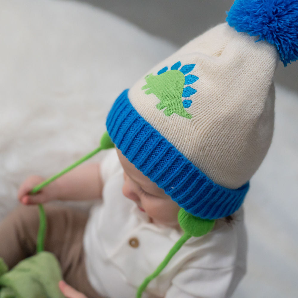 Dino Wooly Hat and Mittens