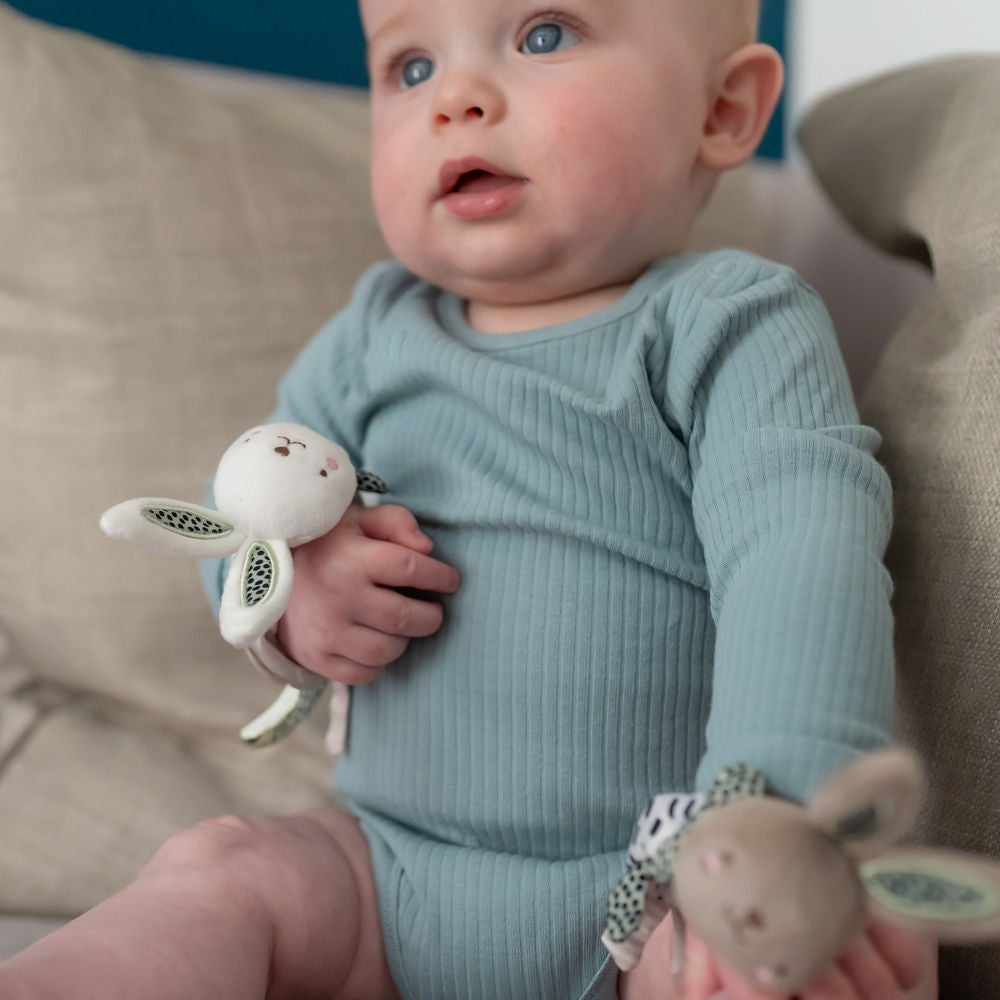 Penguin & Polar Bear Plush Wrist Rattles ziggle