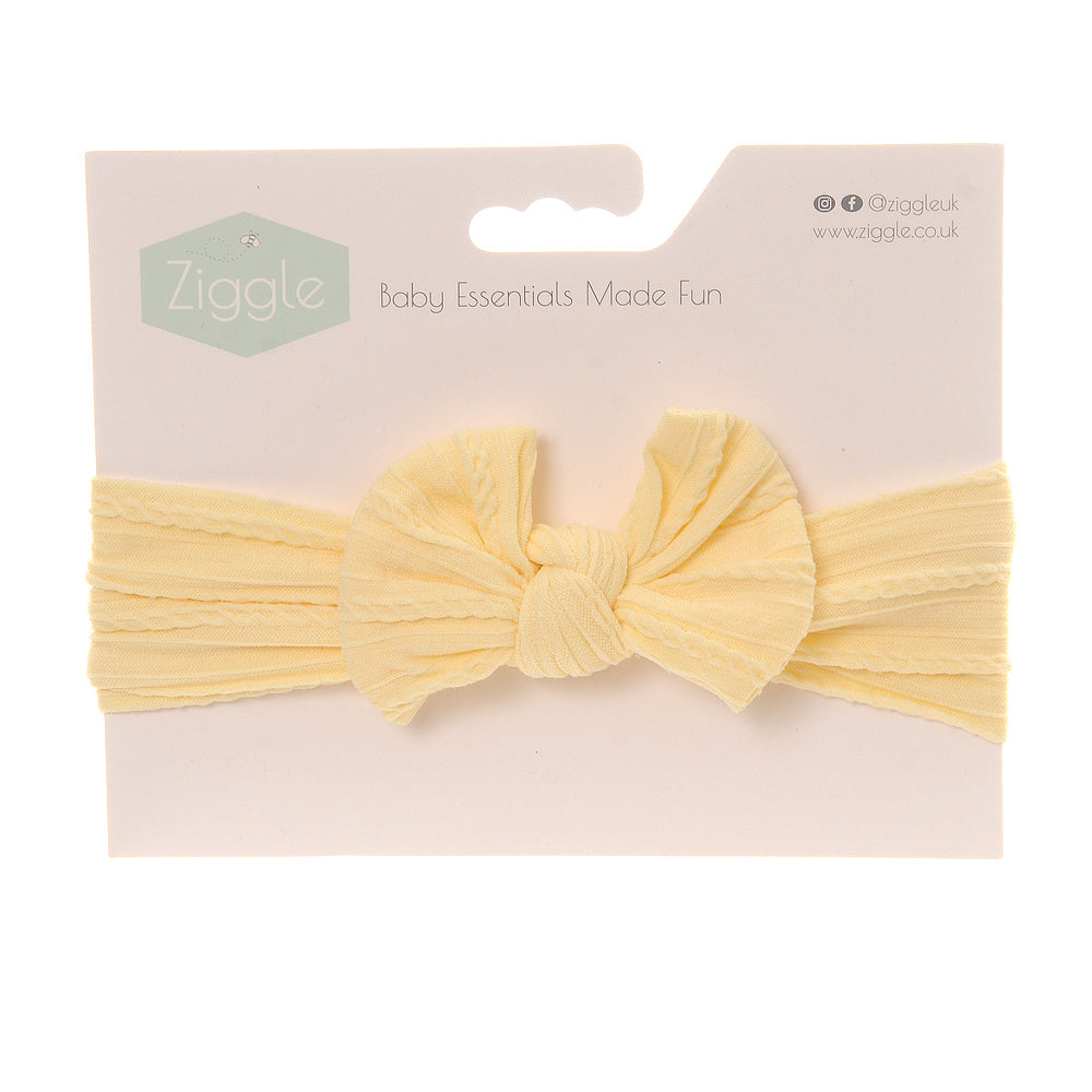 Baby & Toddler Bow Headband | Soft, Stretchy Headband | Ziggle Ziggle