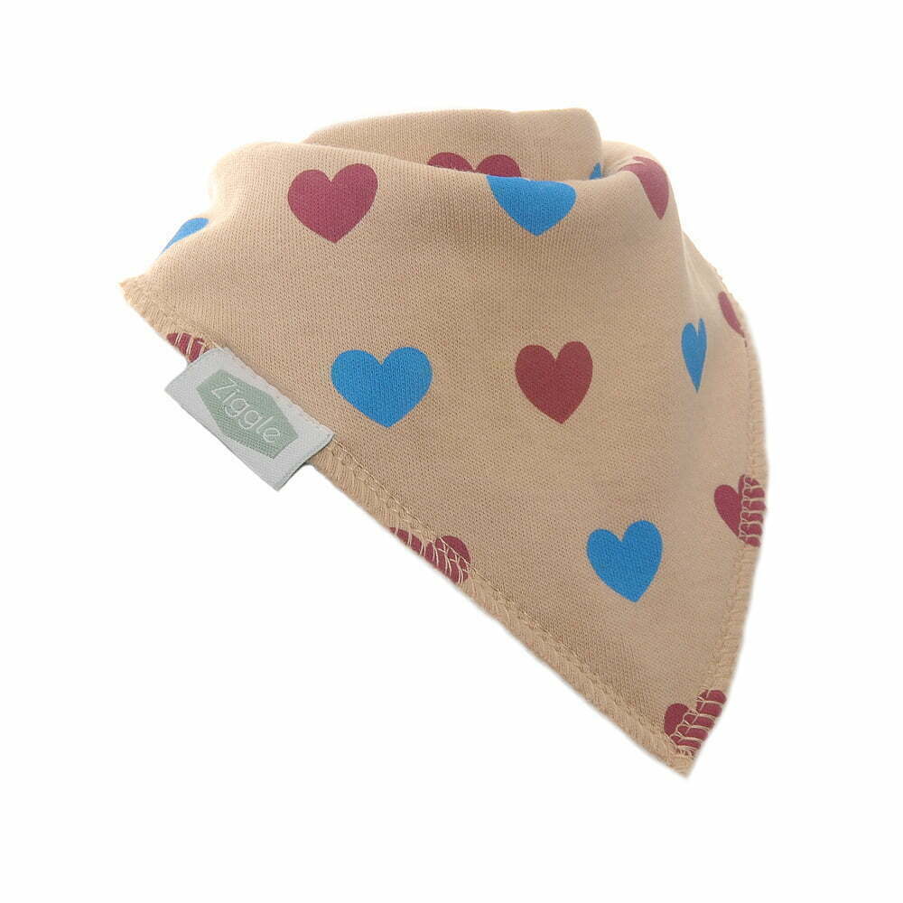 Mustard Hearts Bib