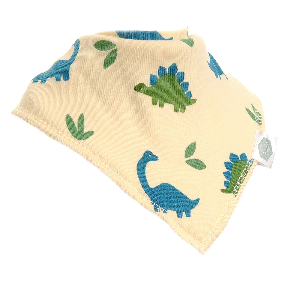 Gift set: Bib Rattle Washcloth Dino Ziggle