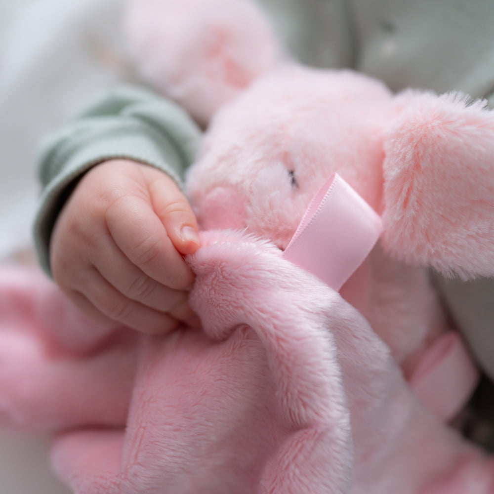 Pink Bunny Plush Comforter Blanket