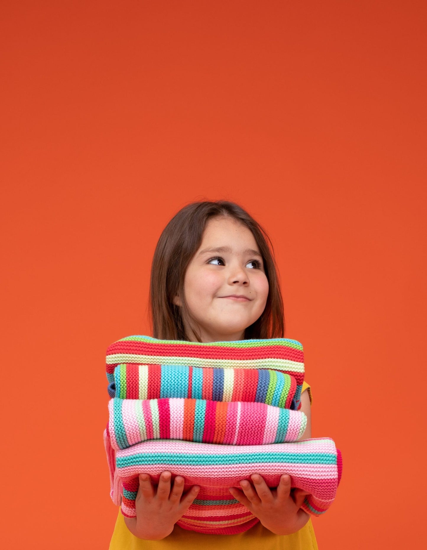 Multi Colour Cosatto Knitted Stripe Blanket