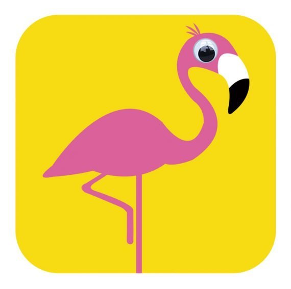 Florence Flamingo Greeting Card