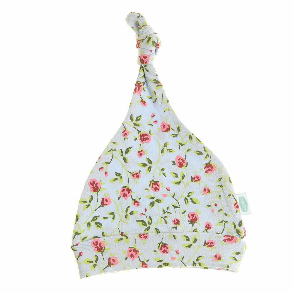 Blue Vintage Rose Hat