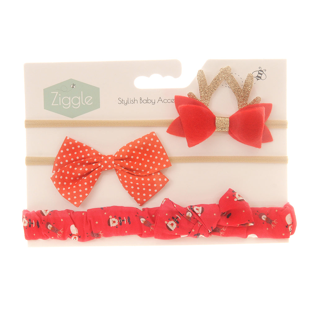 Christmas Bow Headbands (Copy) ziggle