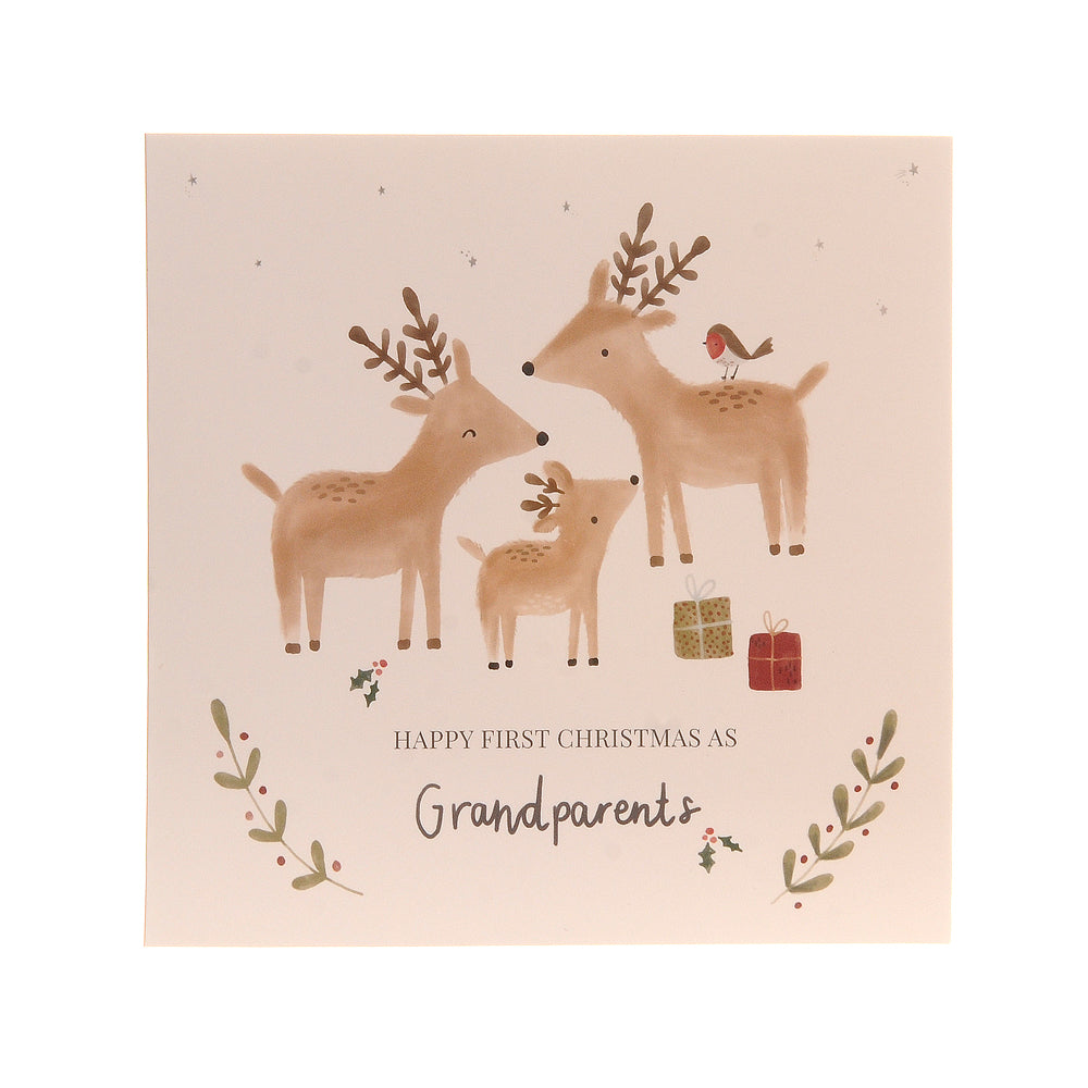 First Christmas as Grandparents greeting card 2025