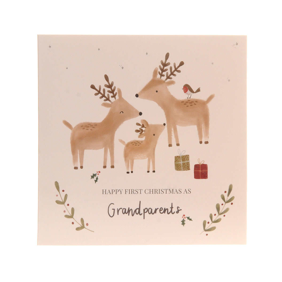 Happy 'First Christmas as Grandparents' Greeting Card ziggle
