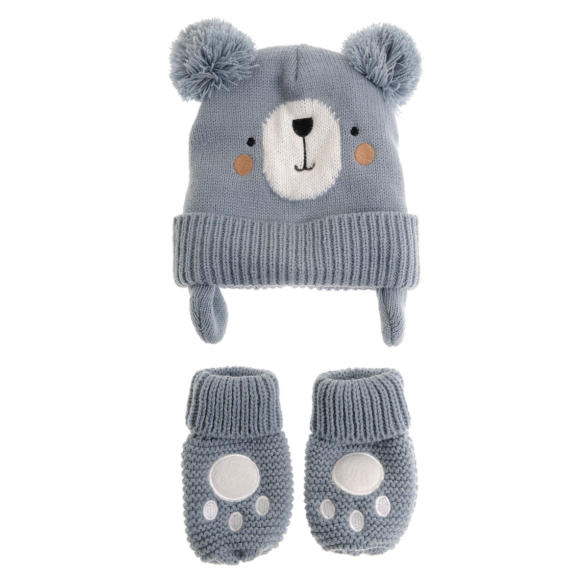 Blue Bear Hat & Mittens Ziggle