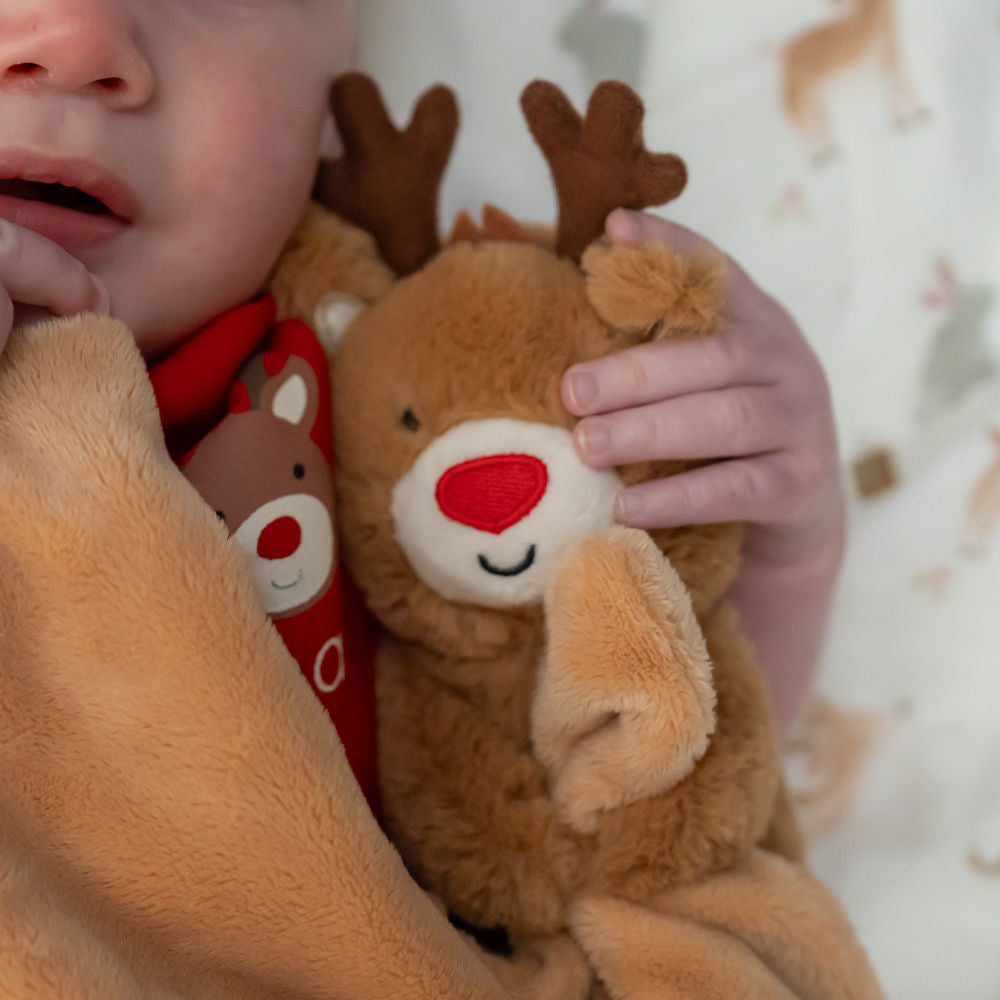 Reindeer Plush Comforter Blanket