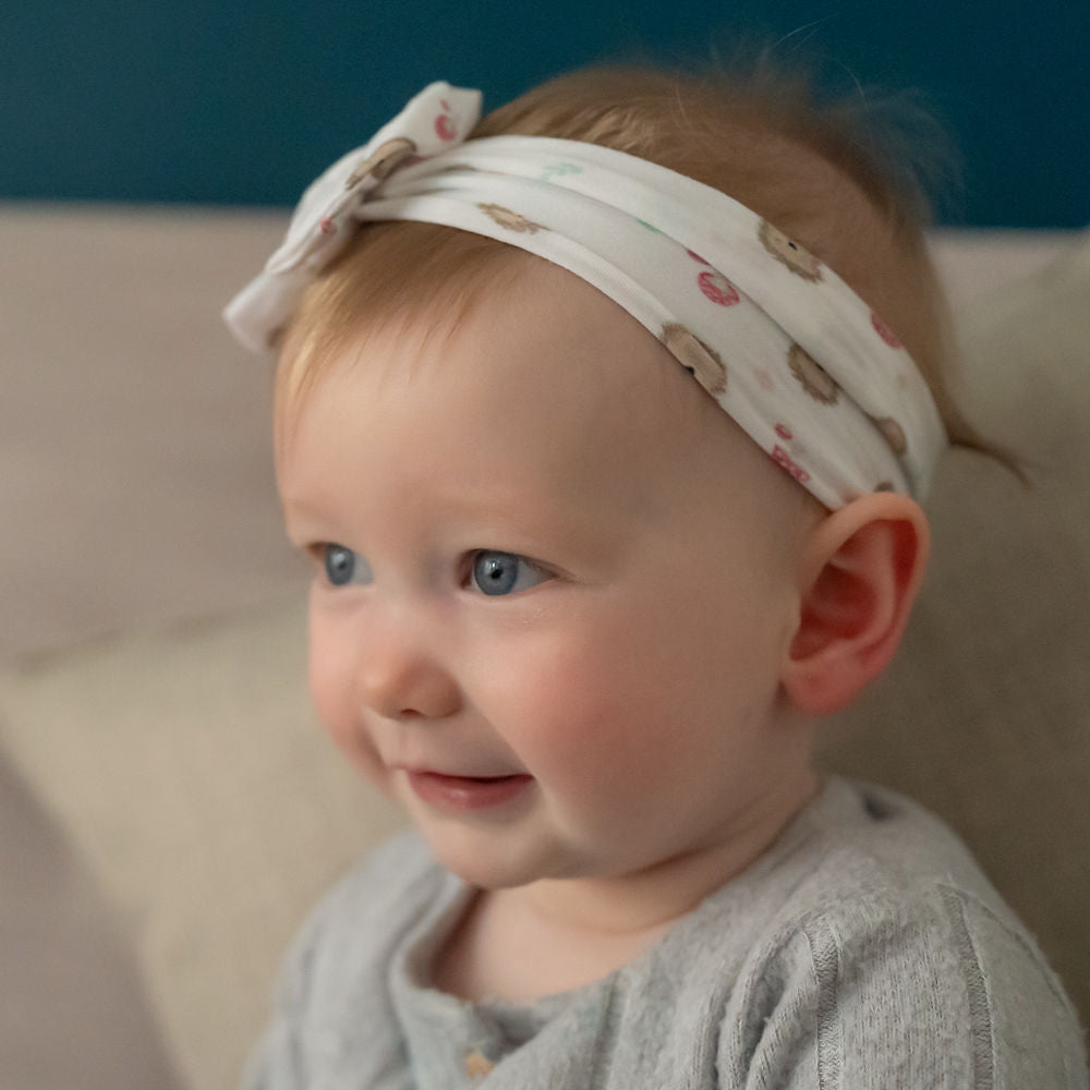 Hedgehog Top Bow Turban Headband