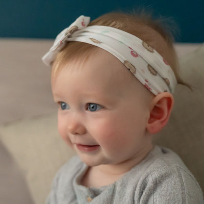 Hedgehog Top Bow Turban Headband