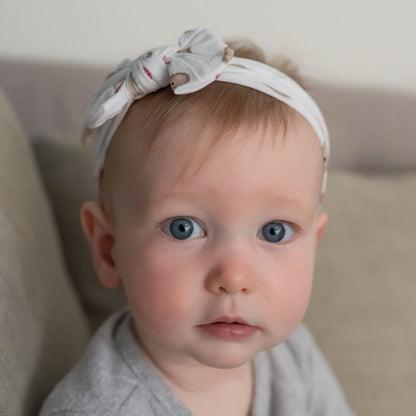 Hedgehog Top Bow Turban Headband