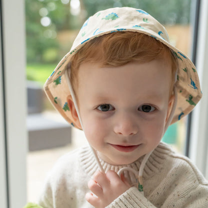 Blue/Green Dinos Sun Hat