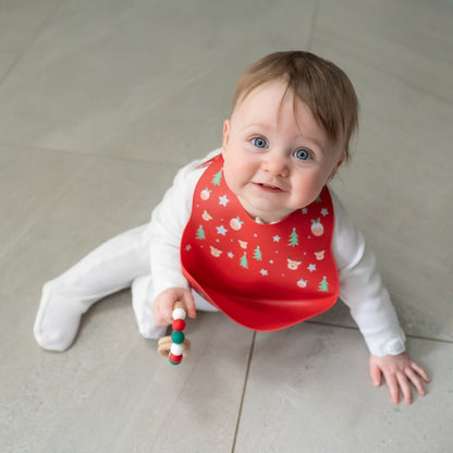 Catch It Silicone Bib Christmas