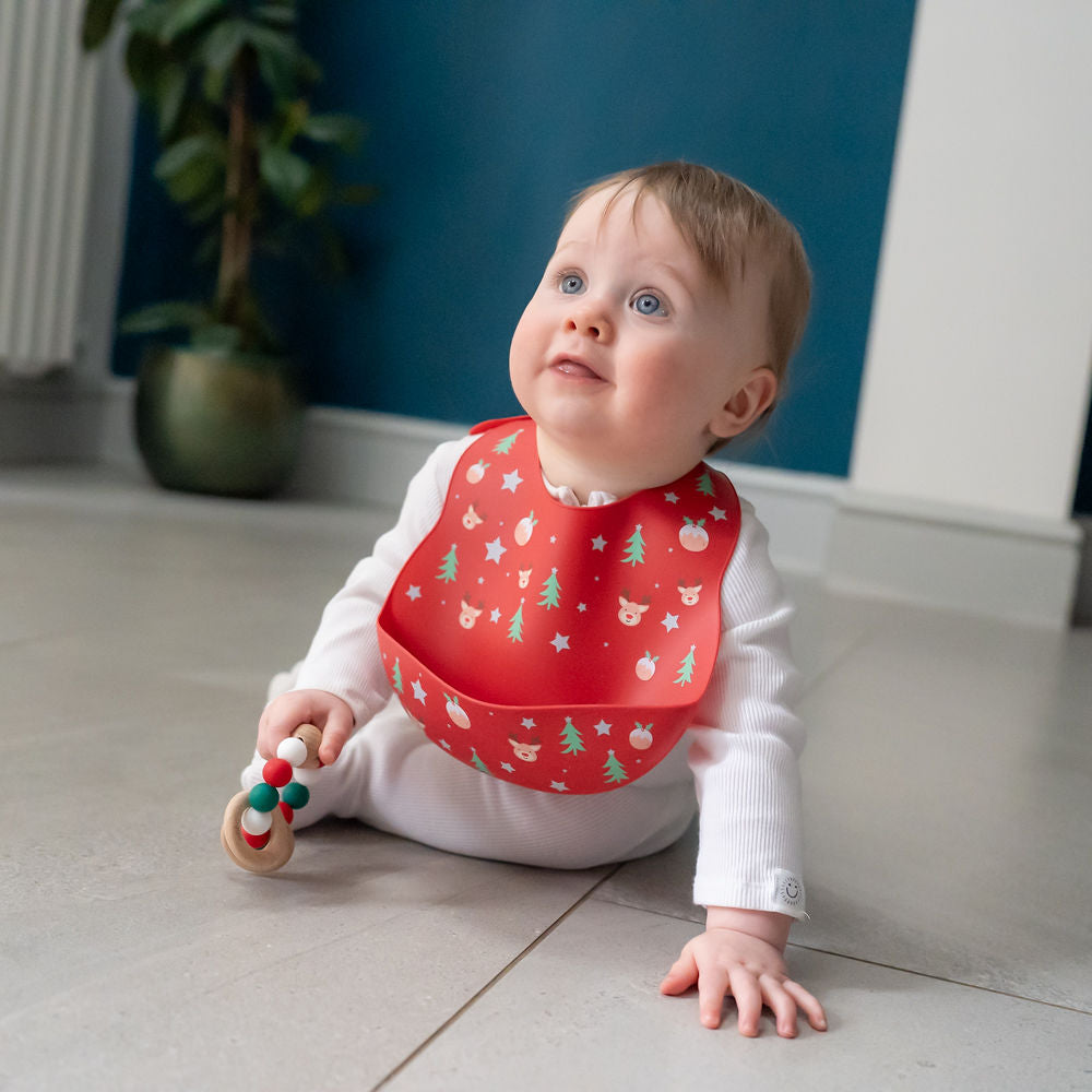 Catch It Silicone Bib Christmas