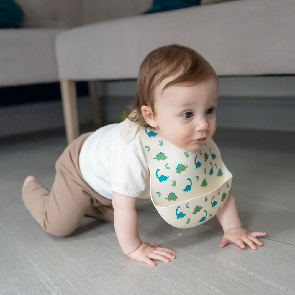 Catch It Silicone Bib Dinosaur