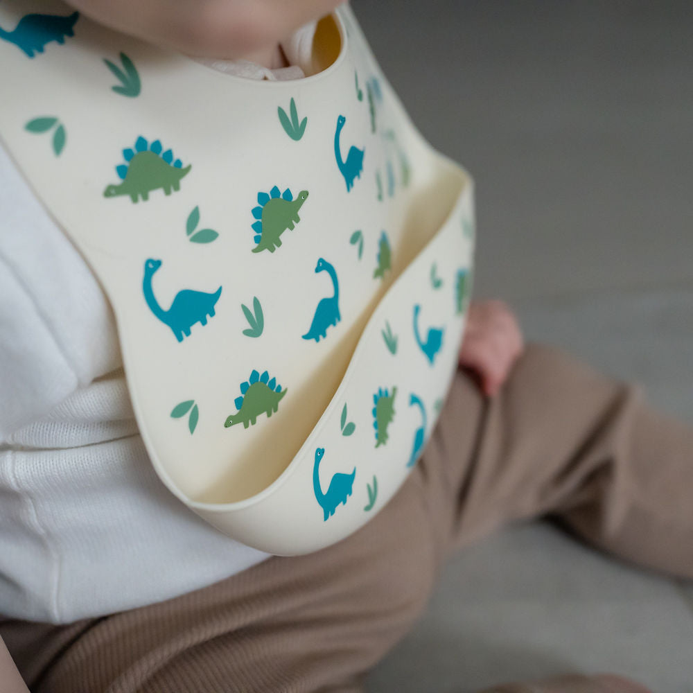 Catch It Silicone Bib Dinosaur