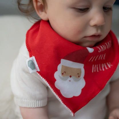 Santa's little helper Christmas Bib
