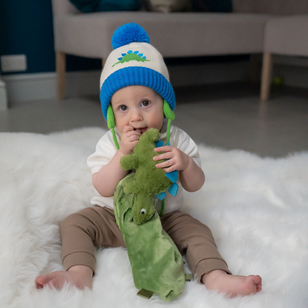 Dino Wooly Hat and Mittens