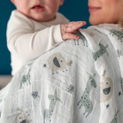 Giraffe & Elephant Swaddle
