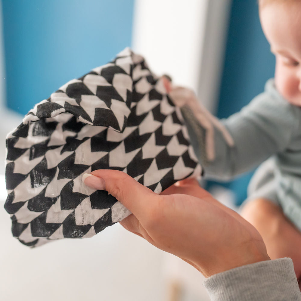Black and White Washcloths