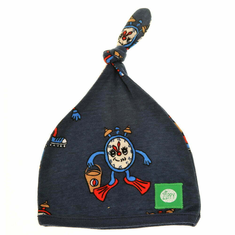 Navy Clocks New Baby Hat