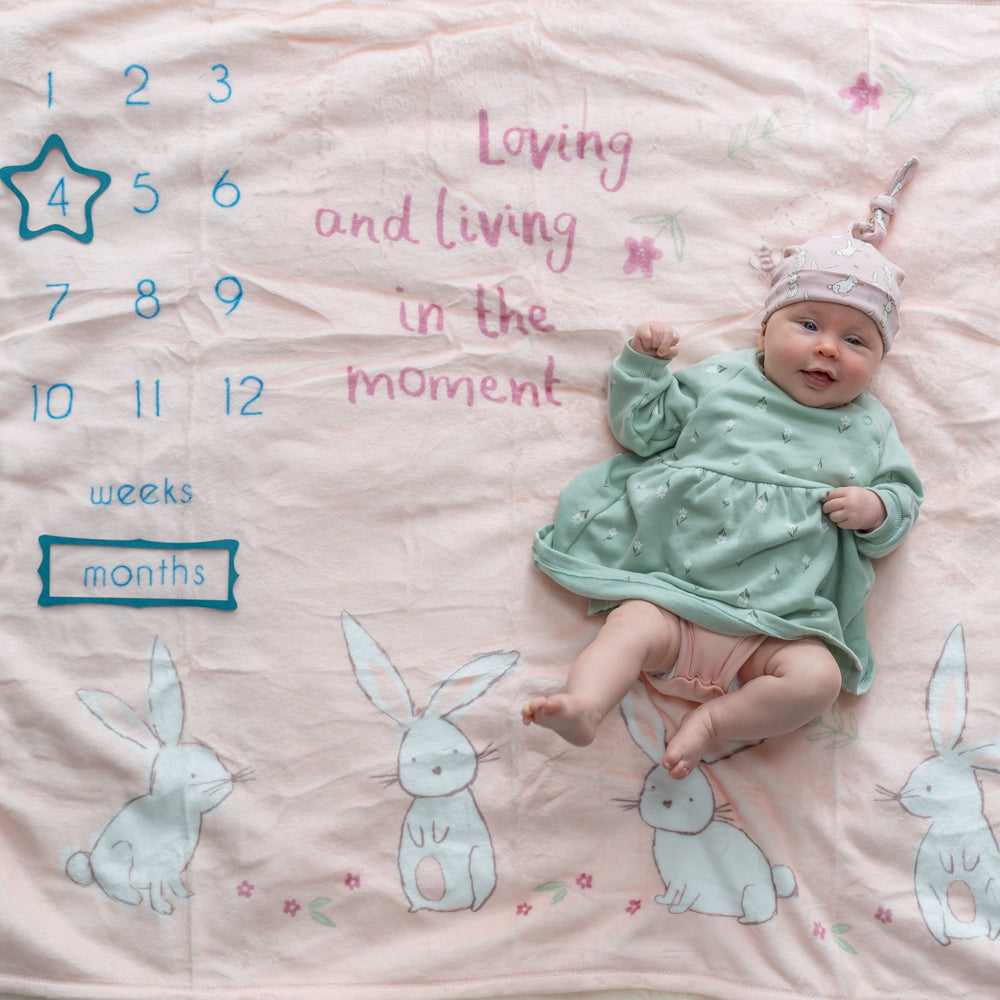 Bunnies Milestone Blanket
