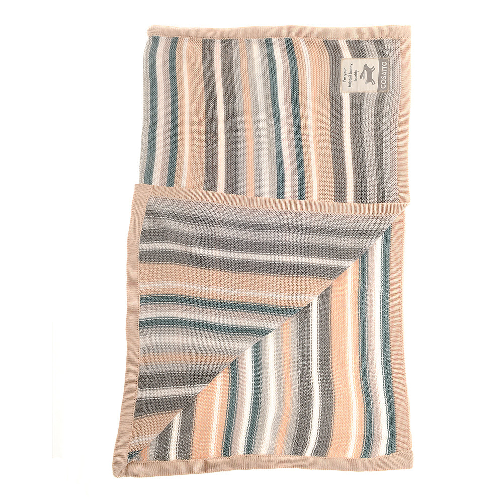 Cosatto Bobtail Stripe Knitted Blanket