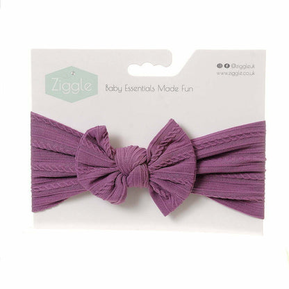 Lilac Top Bow Turban Headband