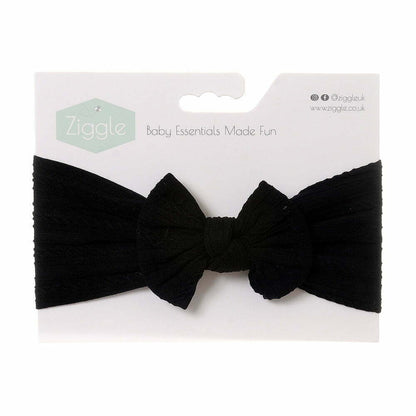 Black Top Bow Turban Headband