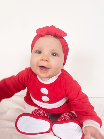 Red Top Bow Turban Headband