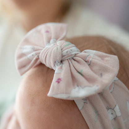 Bunnies Top Bow Turban Headband