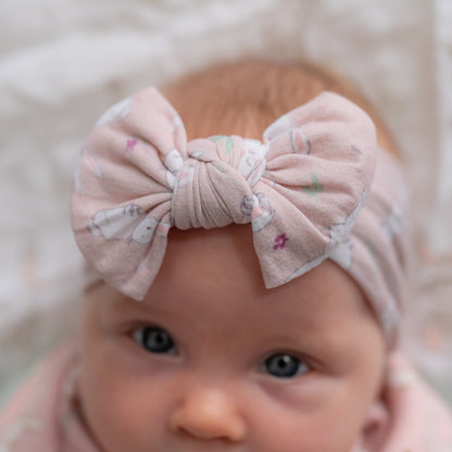 Bunnies Top Bow Turban Headband