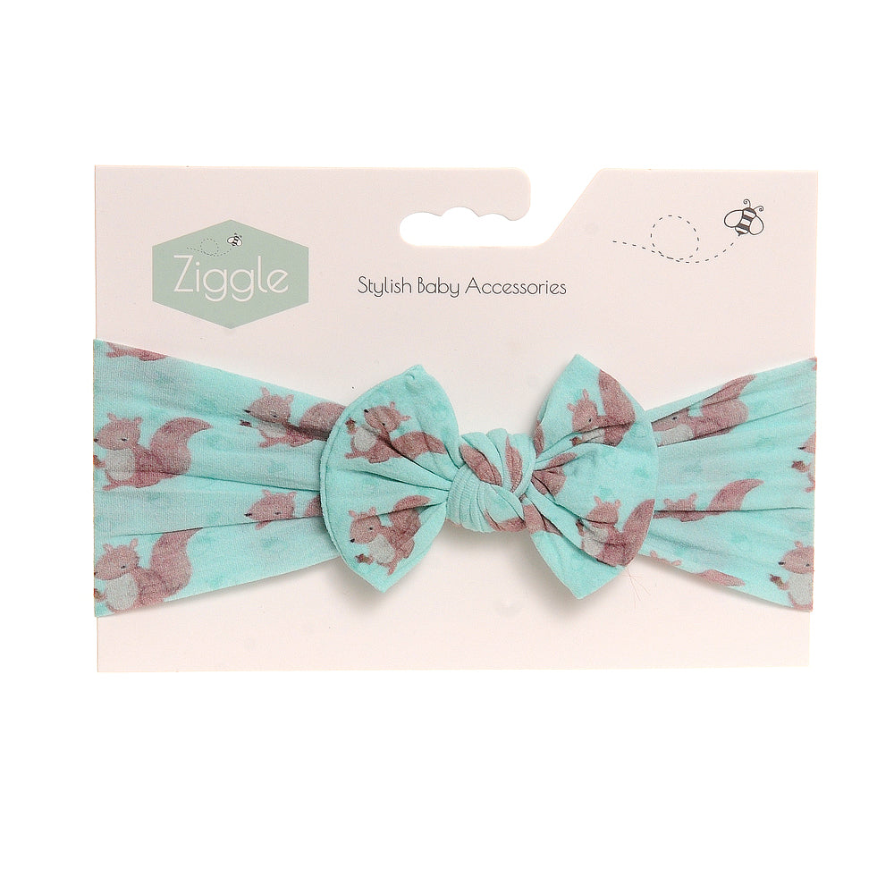 Squirrel Top Bow Turban Headband