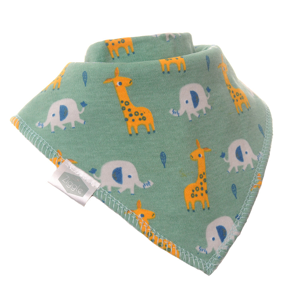 Giraffe and Elephant bib