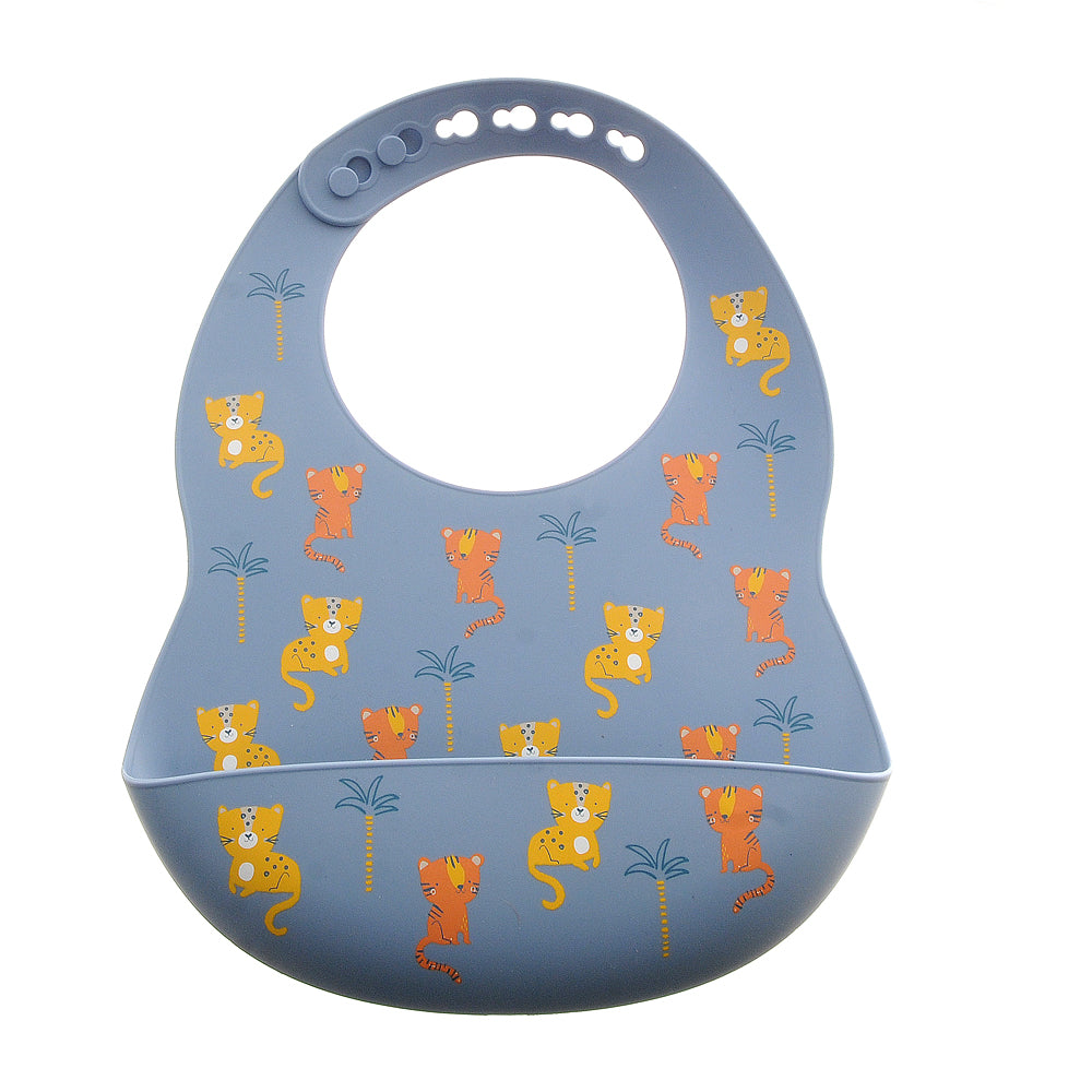 Catch It Silicone Bib Tiger and Leopard