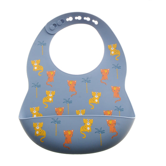 Catch It Silicone Bib Tiger and Leopard
