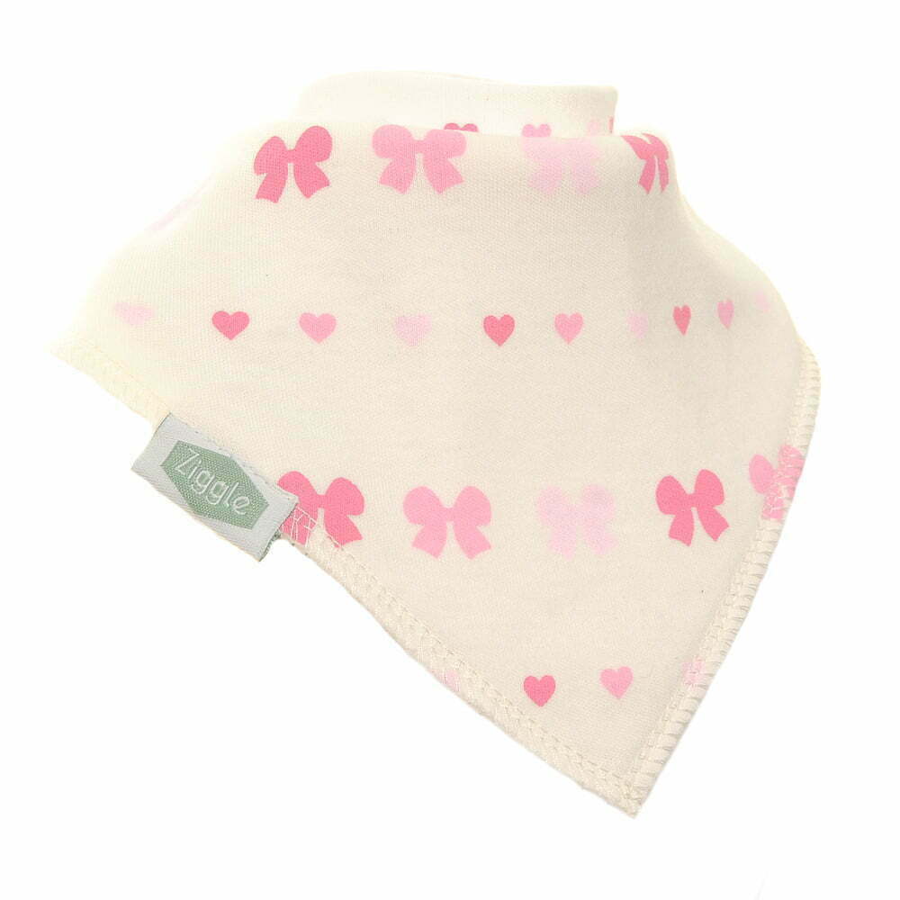 Hearts and Bows bib