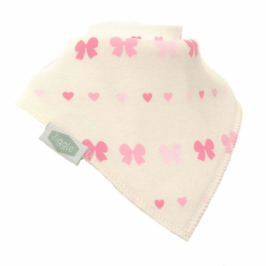 Hearts and Bows bib