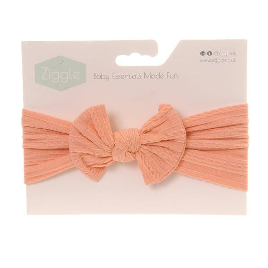 Coral Top Bow Turban Headband