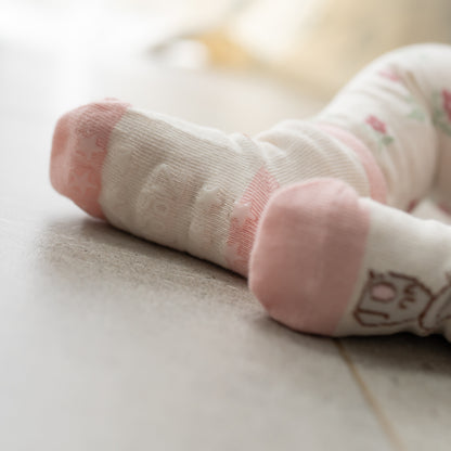 Bunnies Cream Leggings and Socks Set