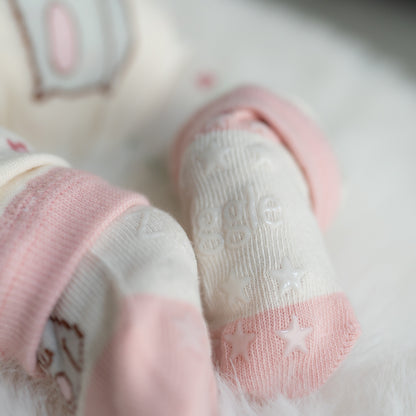 Bunnies Cream Leggings and Socks Set