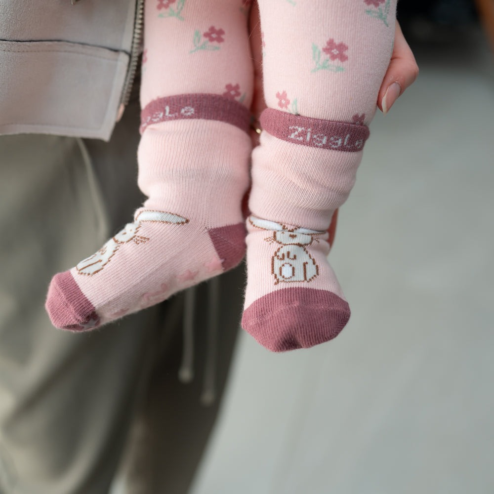 Bunnies Pink Leggings and Socks Set