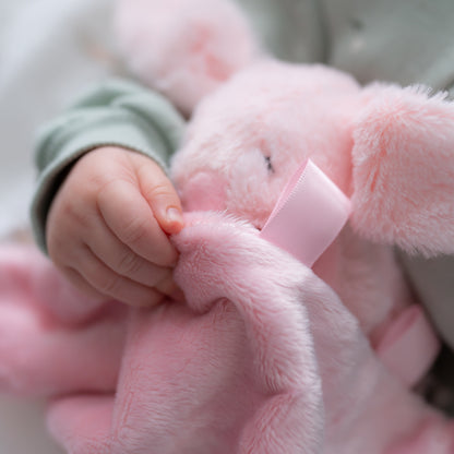 Pink Bunny Plush Comforter Blanket