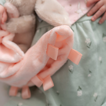 Beige Bunny Plush Comforter Blanket