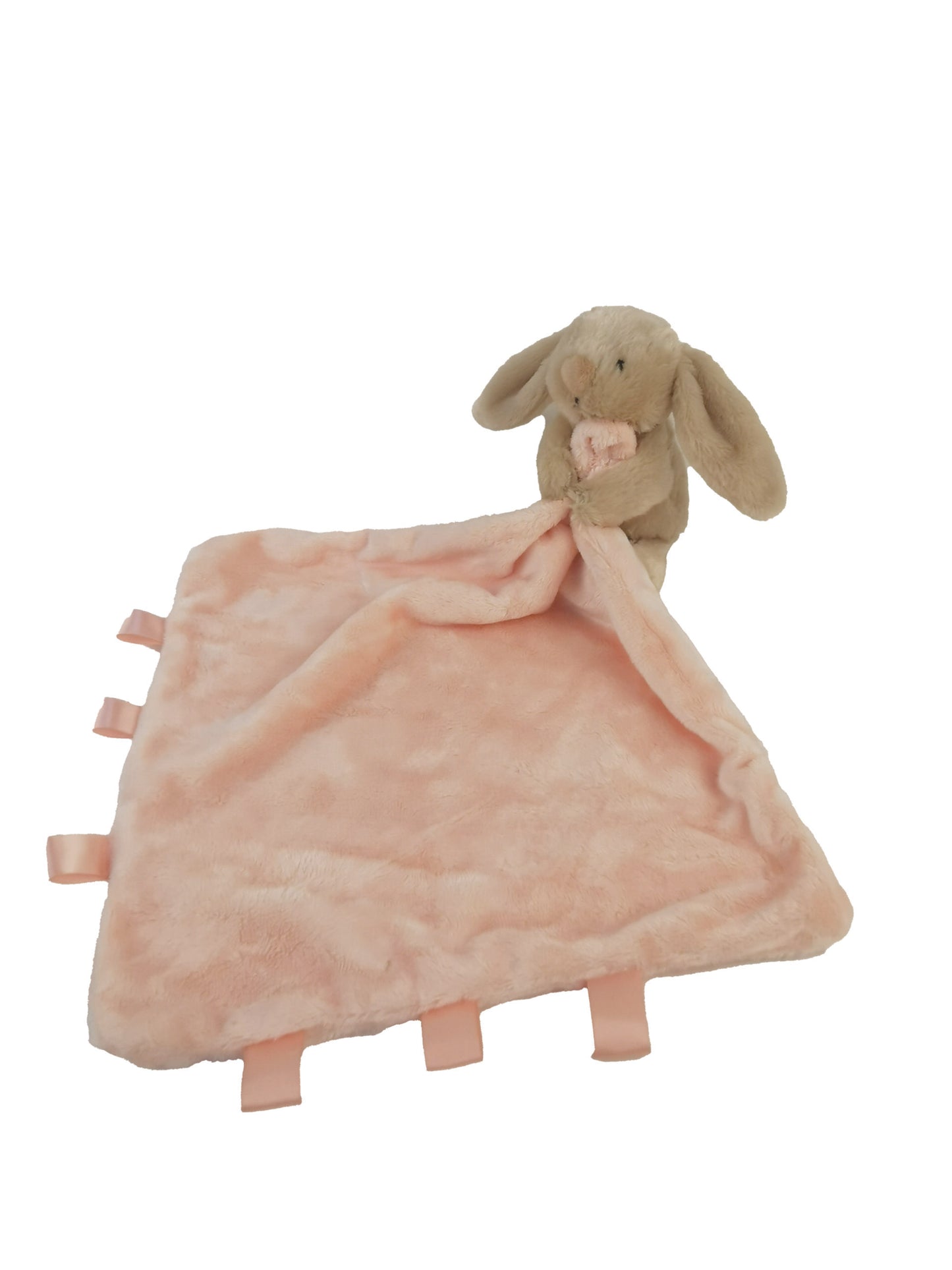 Beige Bunny Plush Comforter Blanket