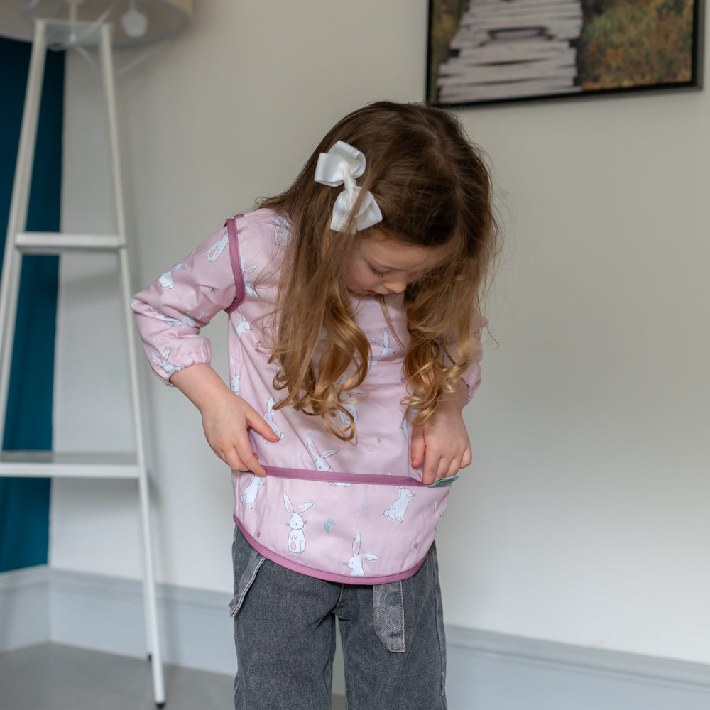 The "Sticky Fingers & Sweet Snuggles" Bunnies Cleanup Crew Hamper Ziggle