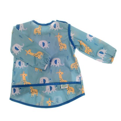 Coverall Feeding Bib Giraffe and Elephant
